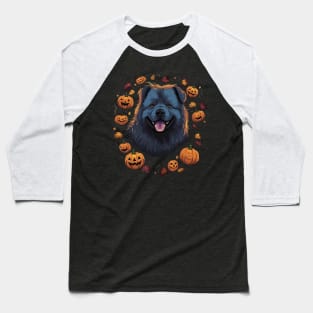 Chow Chow Halloween Baseball T-Shirt